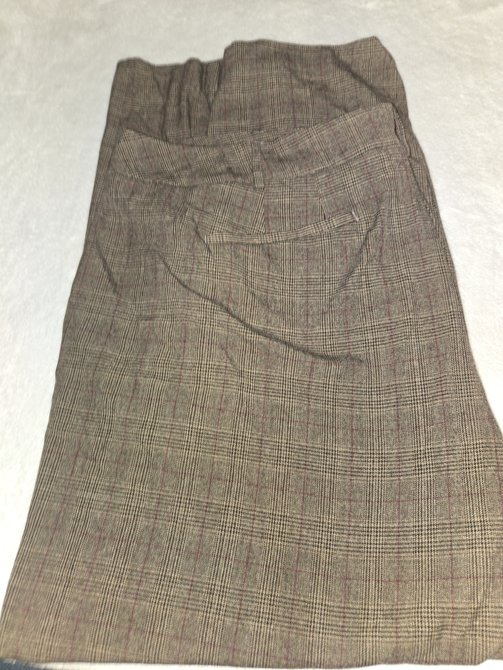 Lane Bryant Brown Plaid Trousers